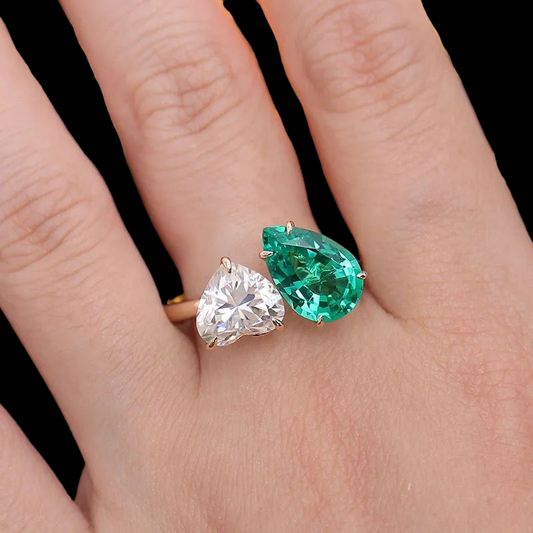 Sierra Forever Love Emerald Diamond Ring EM24R08